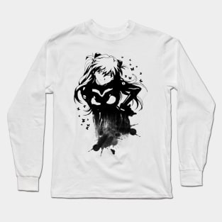 Girl Abstract - Black color Long Sleeve T-Shirt